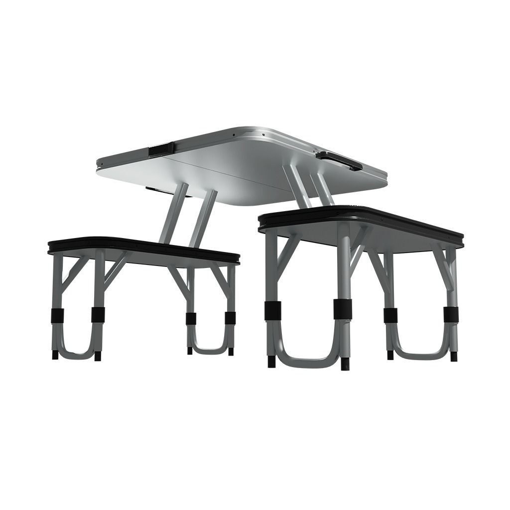 Foldable camping table Low-poly 3D model_1