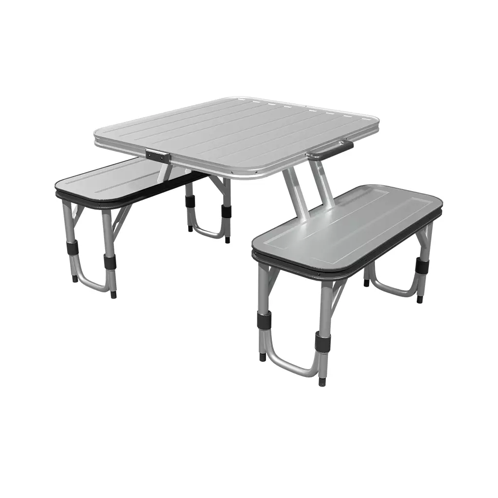 Foldable camping table Low-poly 3D model_0