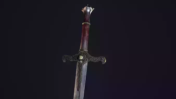 Fantasy Sword 3D Model