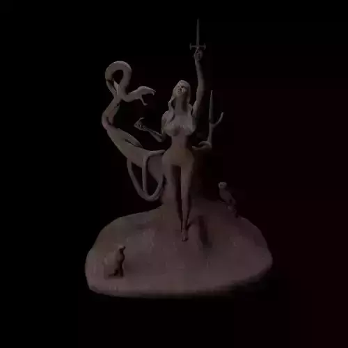 Lilith Low-poly 3D model