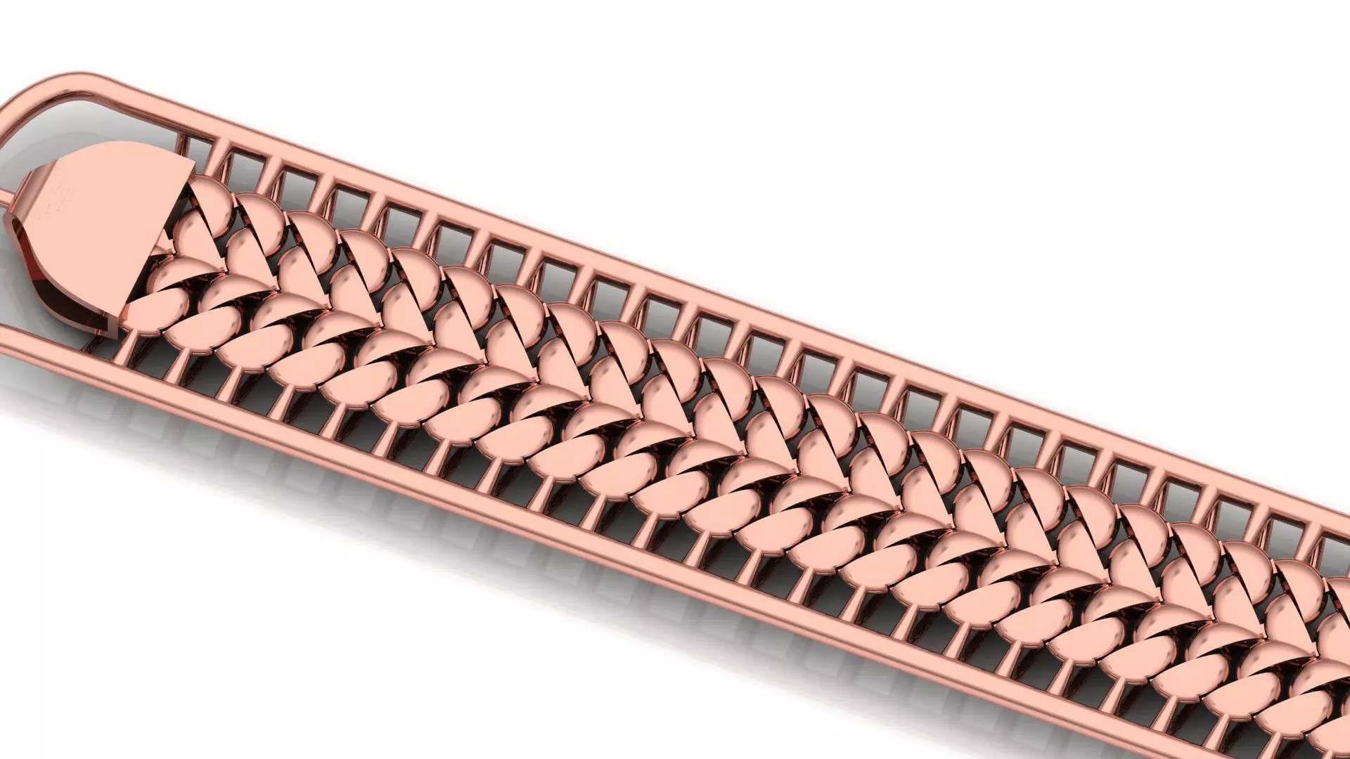 TOP SOLD NEW 3DCUBAN LINK PONG SET FOR BRACELET OR NECKLACE 3D print model_0