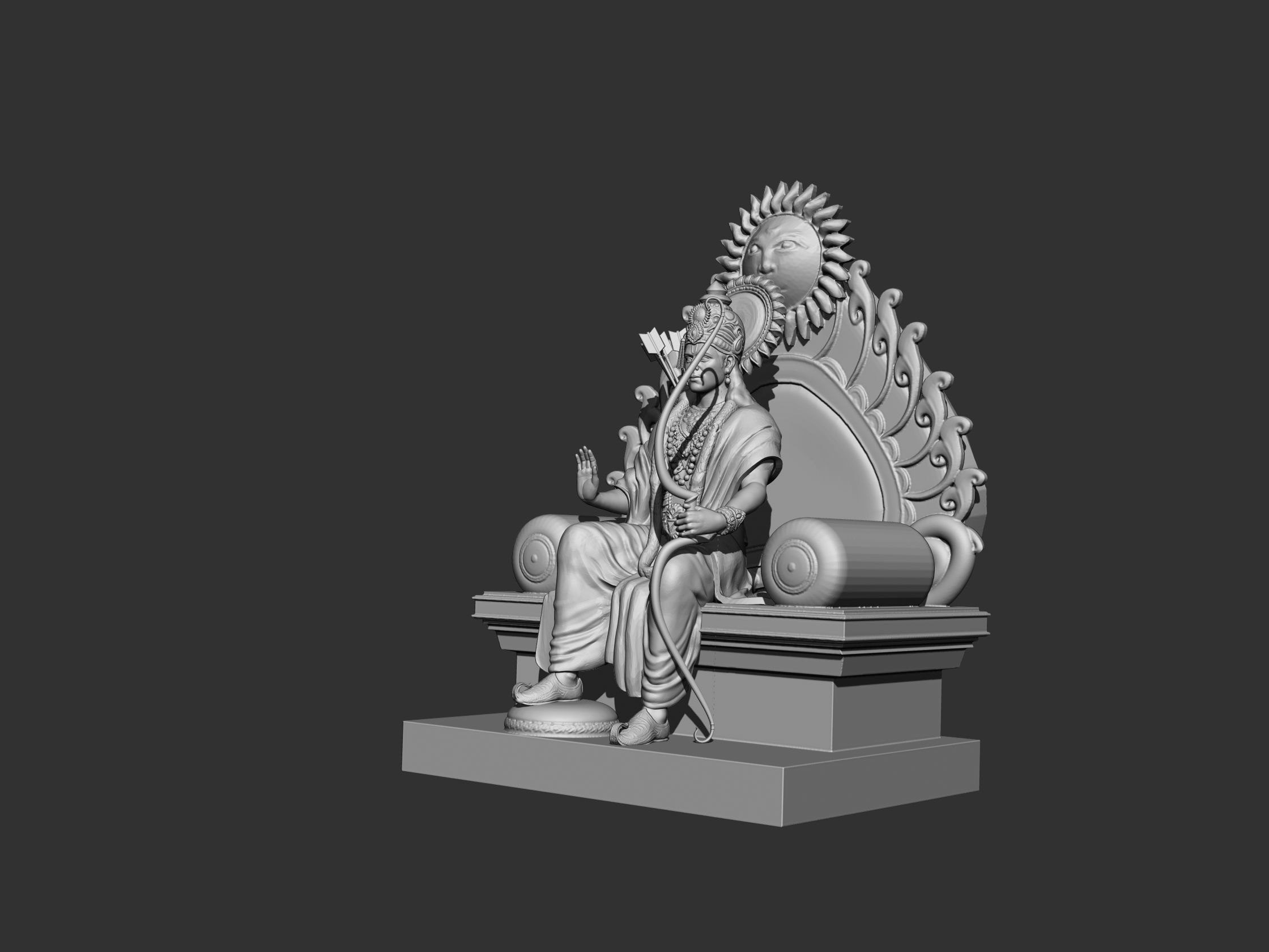 Lord Rama  3D print model_2