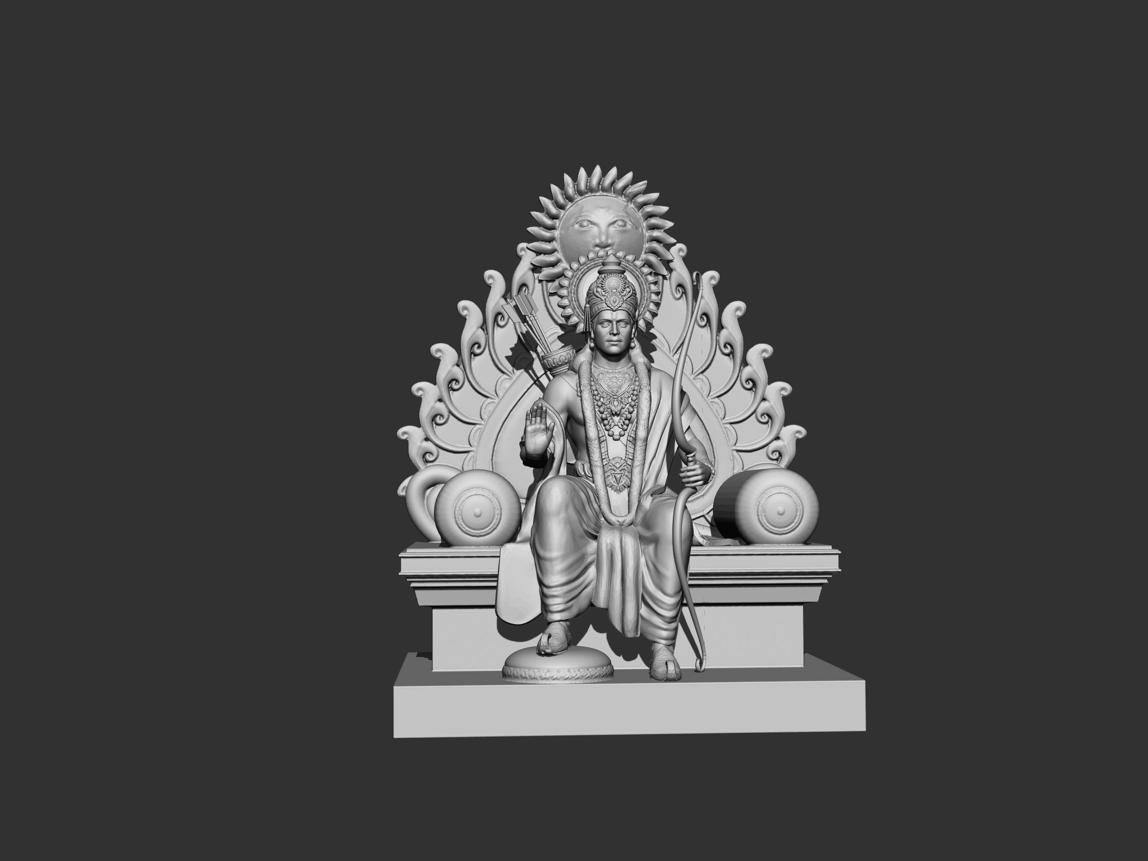 Lord Rama  3D print model_1