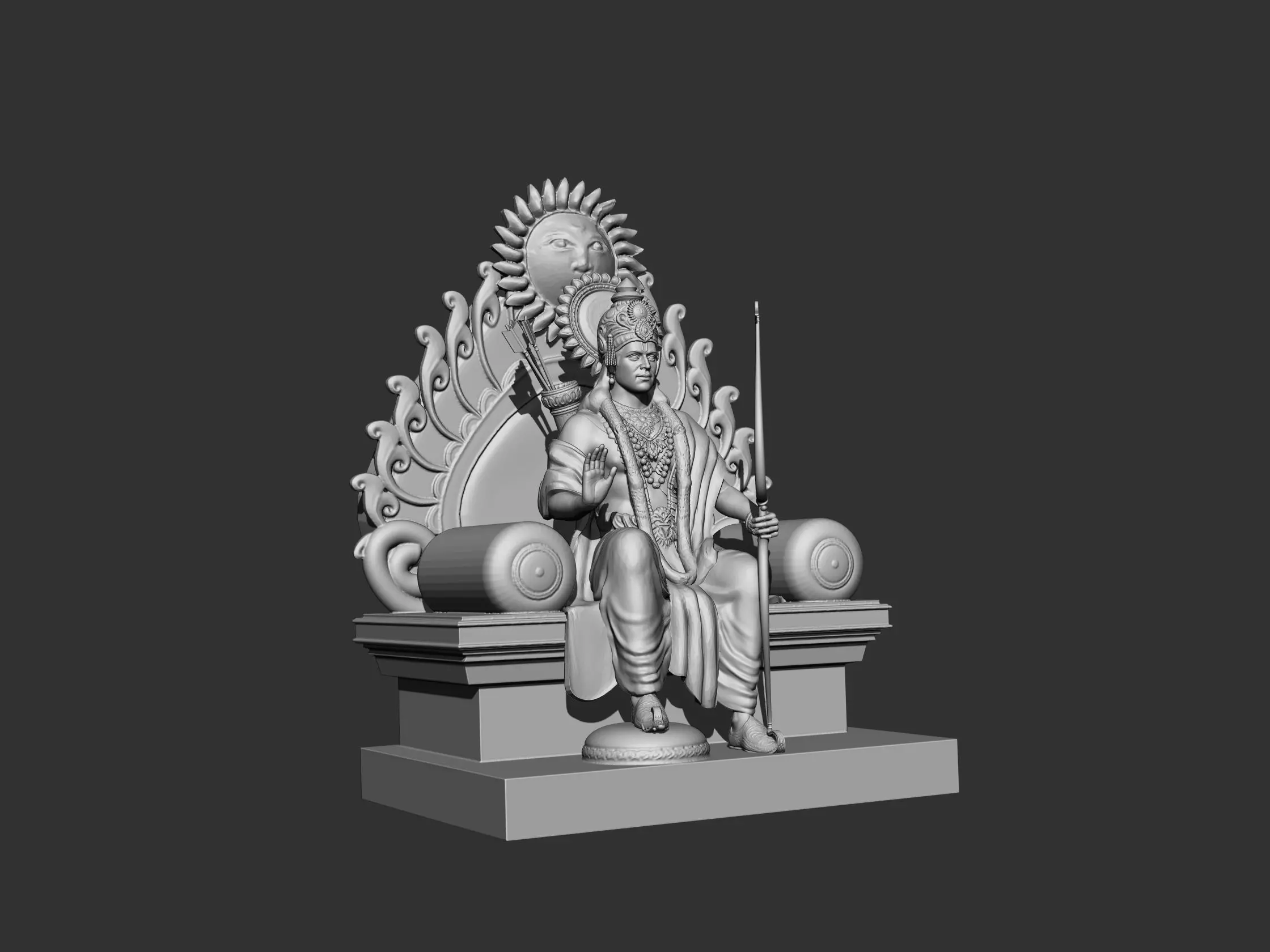 Lord Rama  3D print model_0