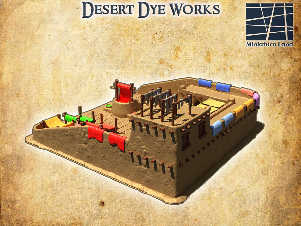 Desert Dye Works - Tabletop Terrain - 28 MM 3D print model_2