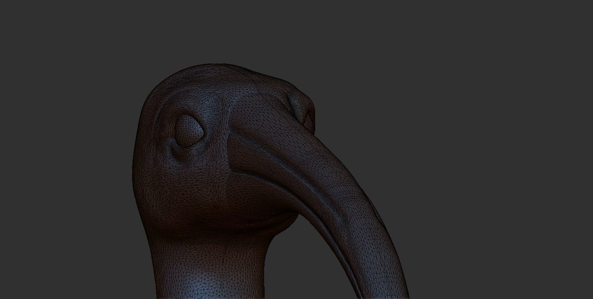Thoth  Ibis Egyptian  pharaoh God 3D printable model 3D print model_9