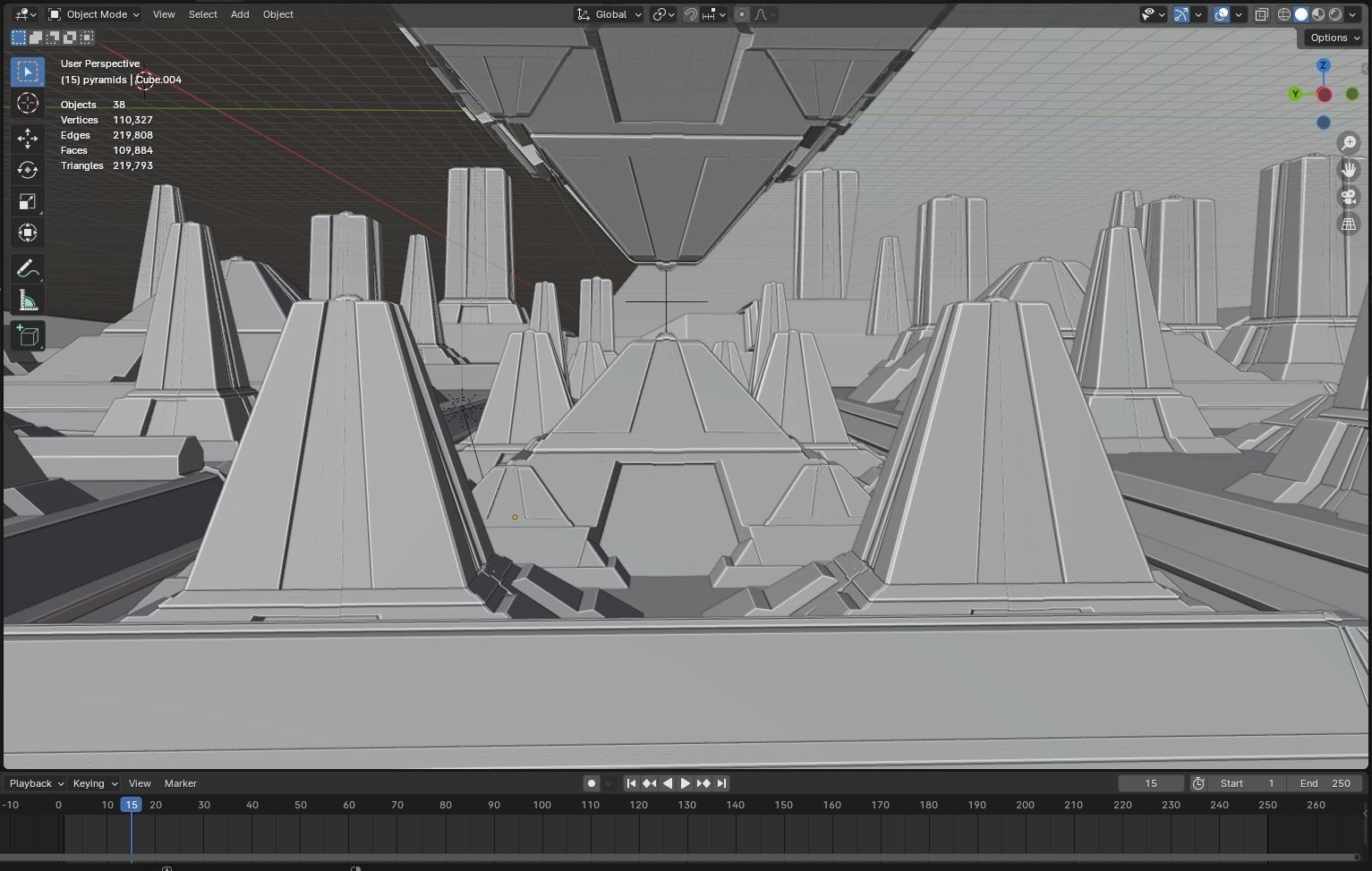 sci-fi city  Low-poly 3D model_12