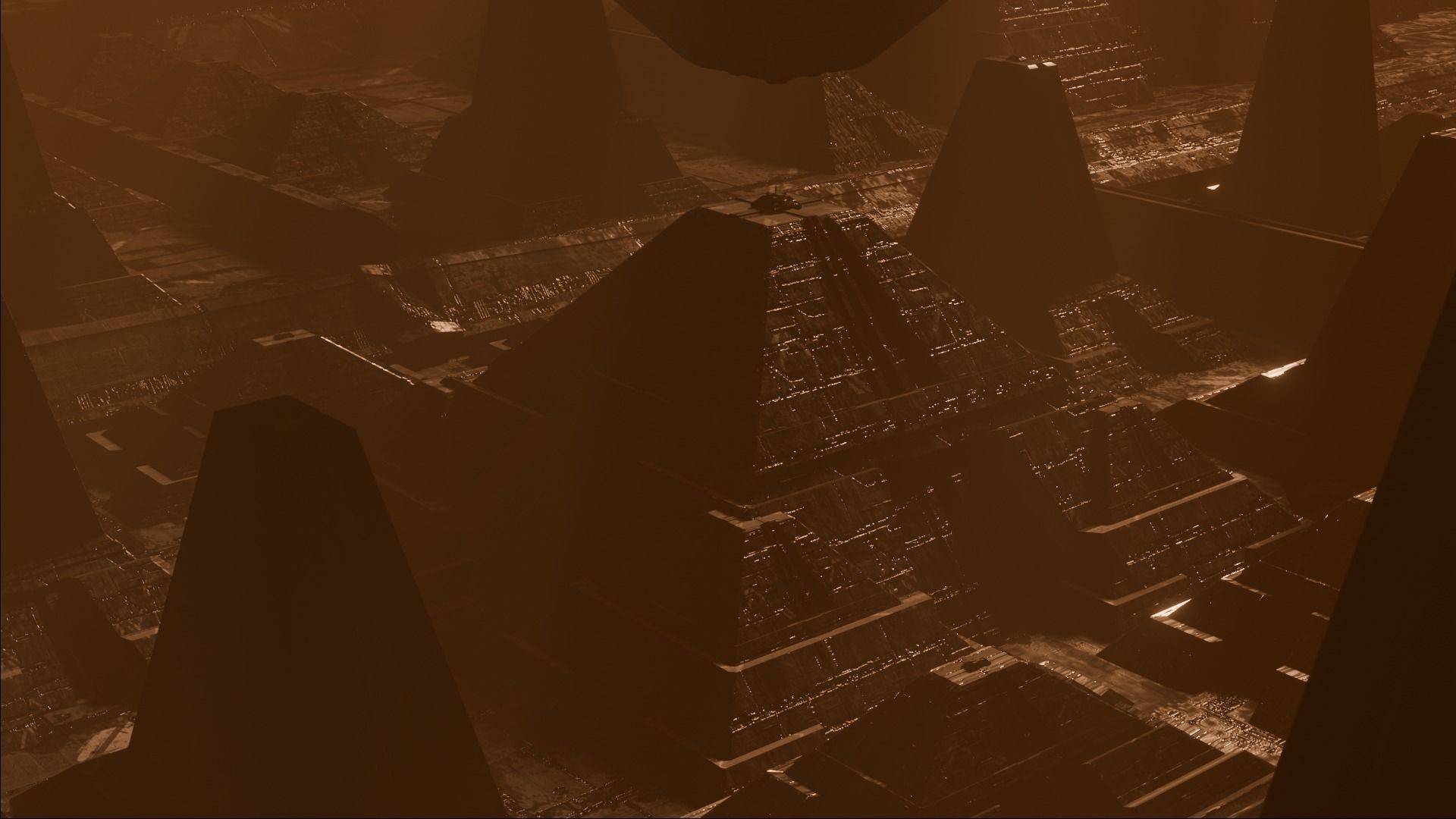 sci-fi city  Low-poly 3D model_9