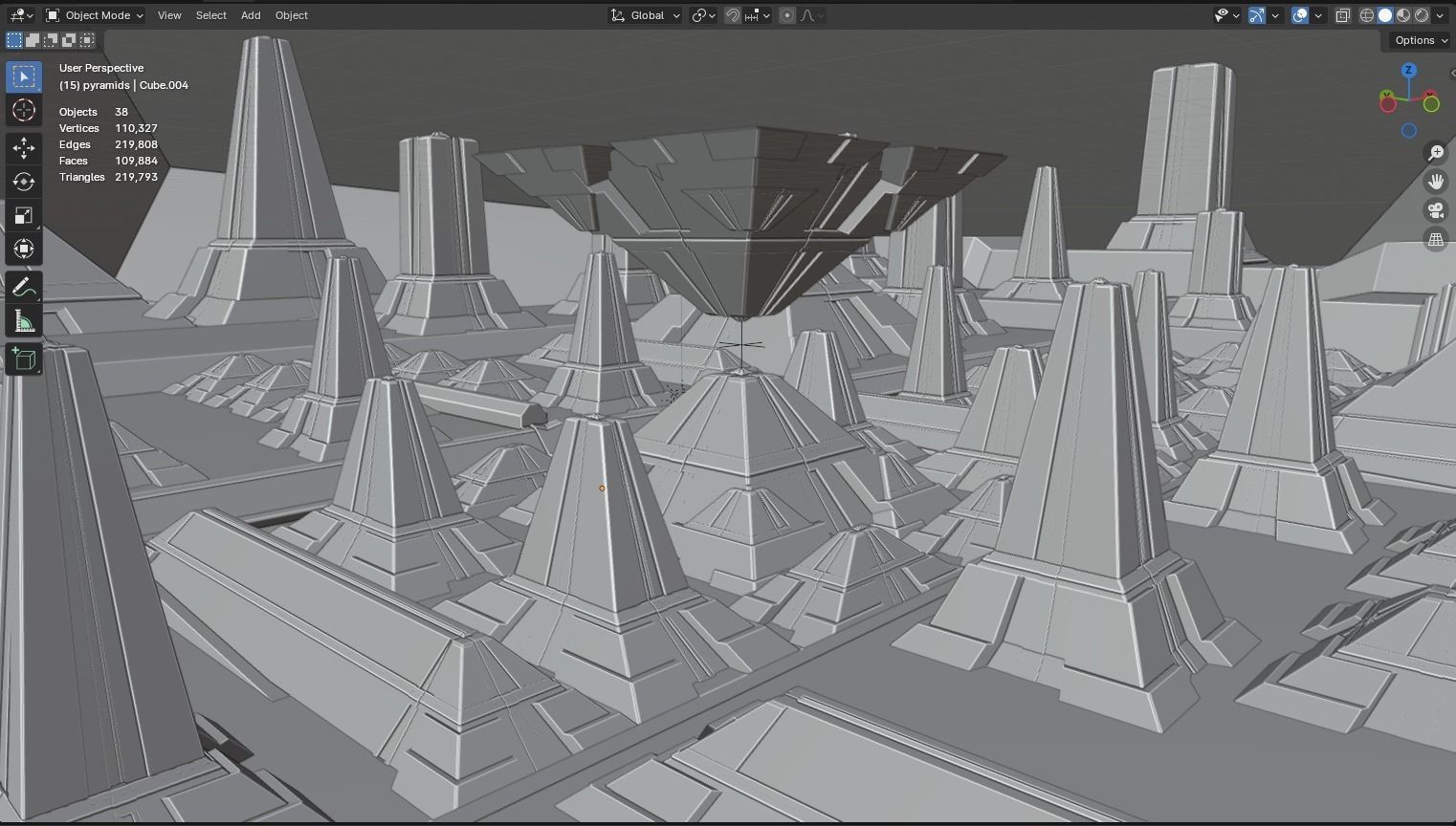 sci-fi city  Low-poly 3D model_13