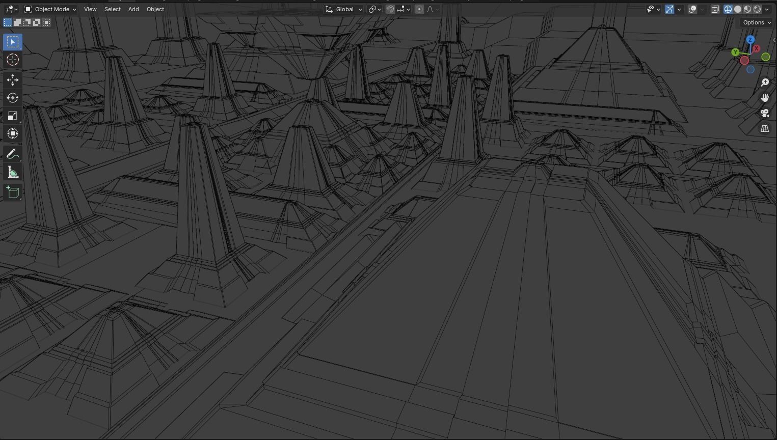 sci-fi city  Low-poly 3D model_20