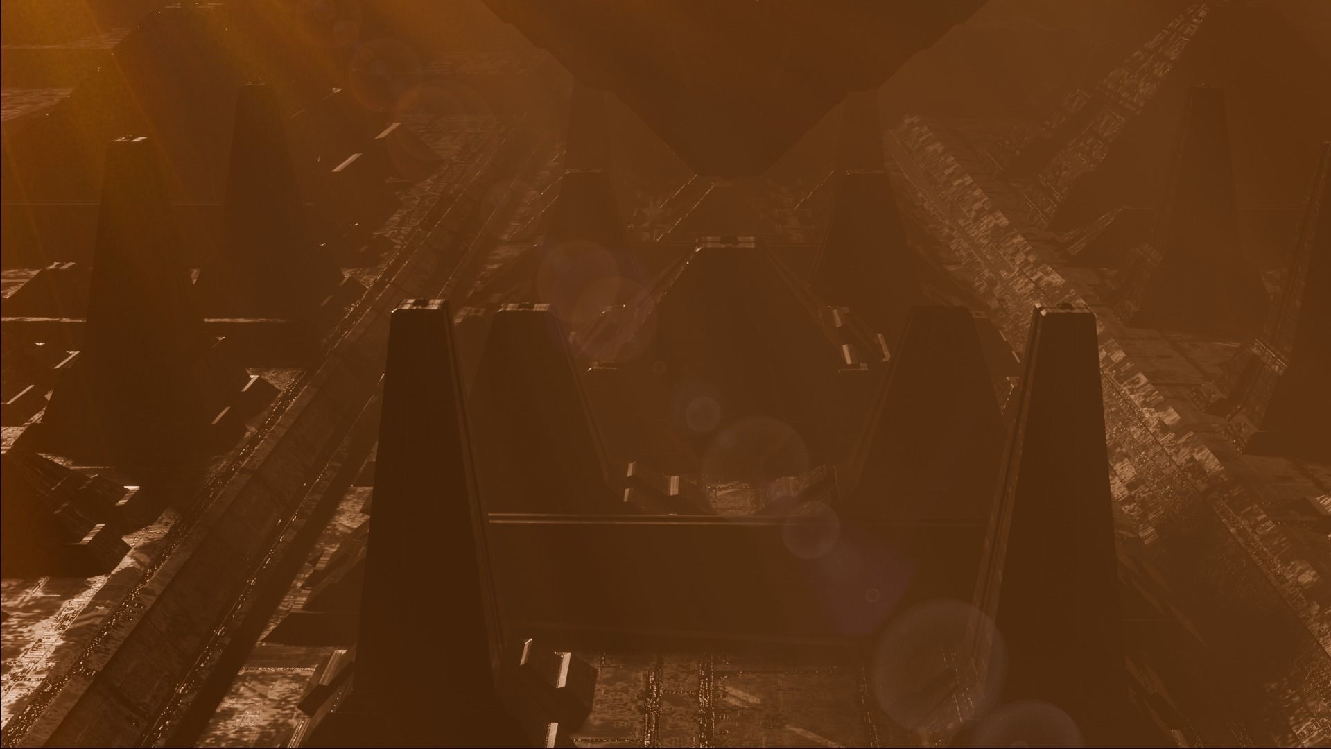 sci-fi city  Low-poly 3D model_7