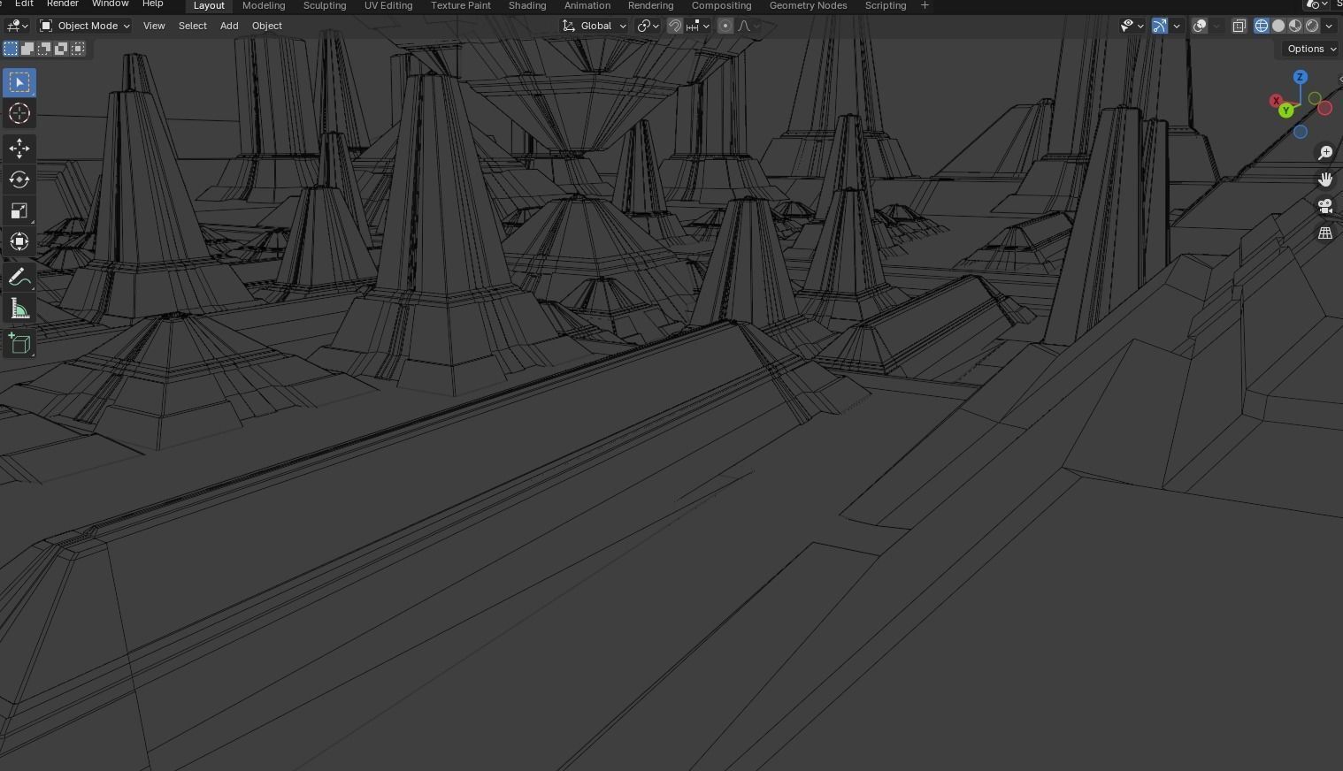 sci-fi city  Low-poly 3D model_21