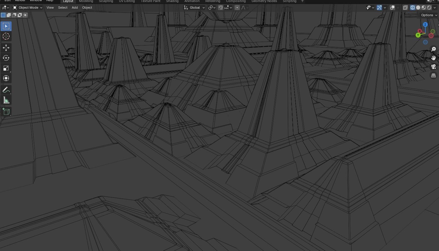 sci-fi city  Low-poly 3D model_18