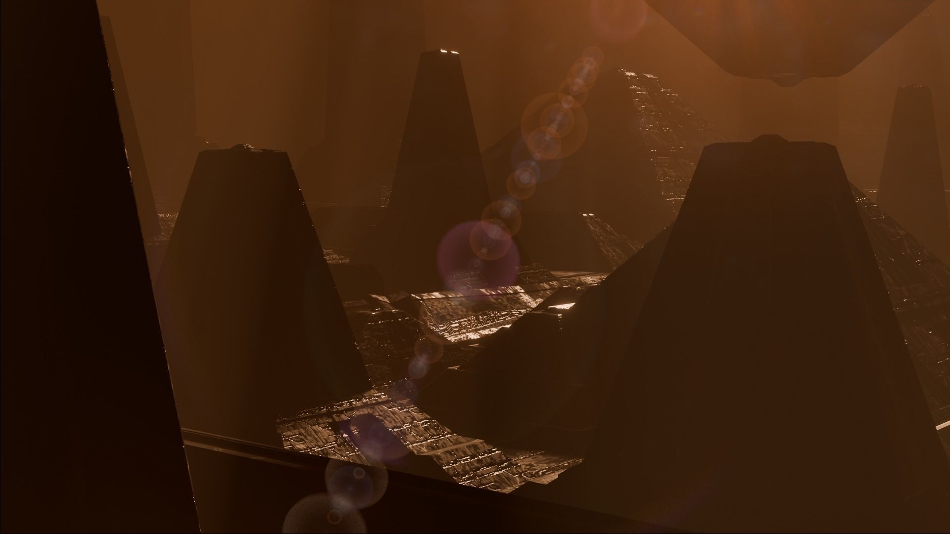 sci-fi city  Low-poly 3D model_4