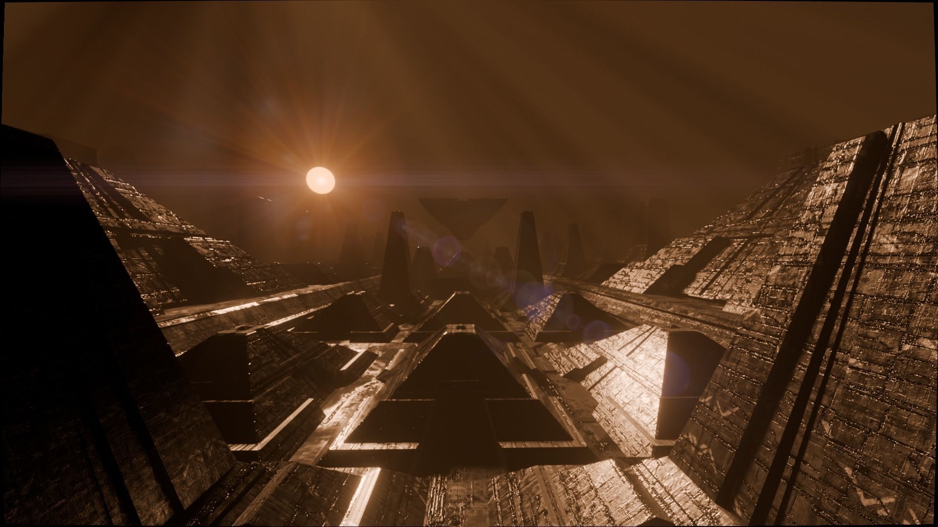 sci-fi city  Low-poly 3D model_23