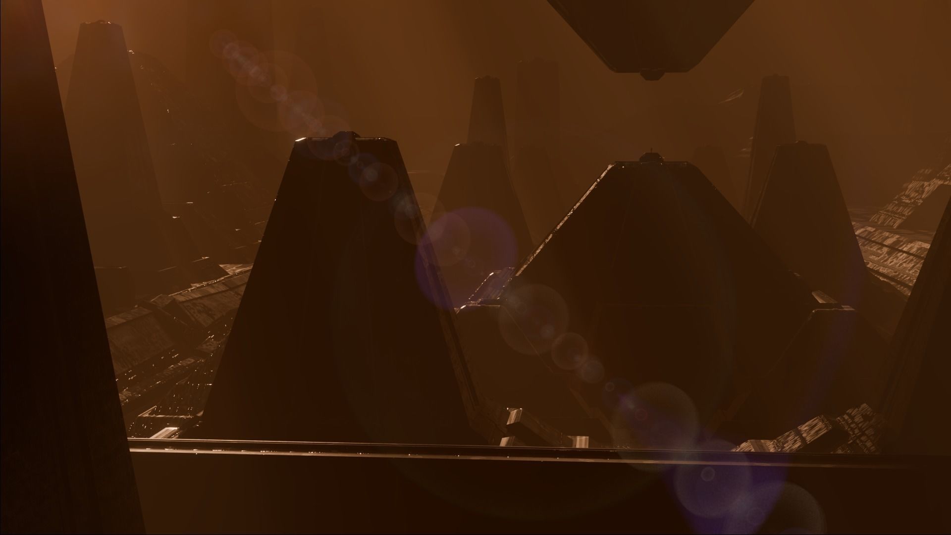 sci-fi city  Low-poly 3D model_3