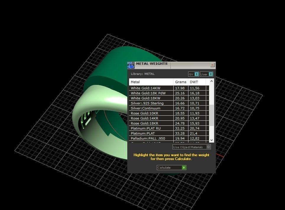 two Ring generous overlapping bands 1098 3D print model_6