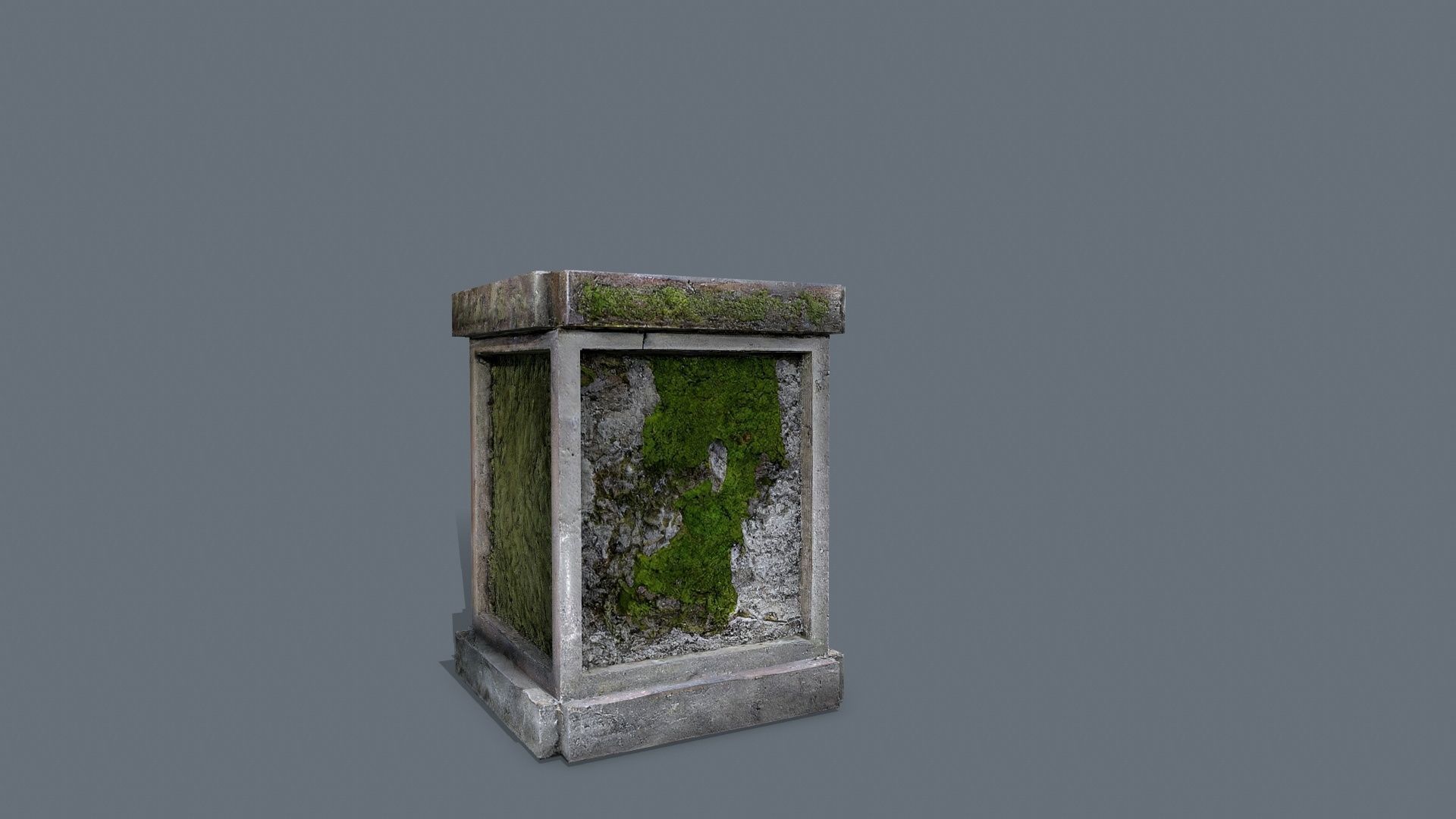 Tombstone set Low-poly 3D model_11