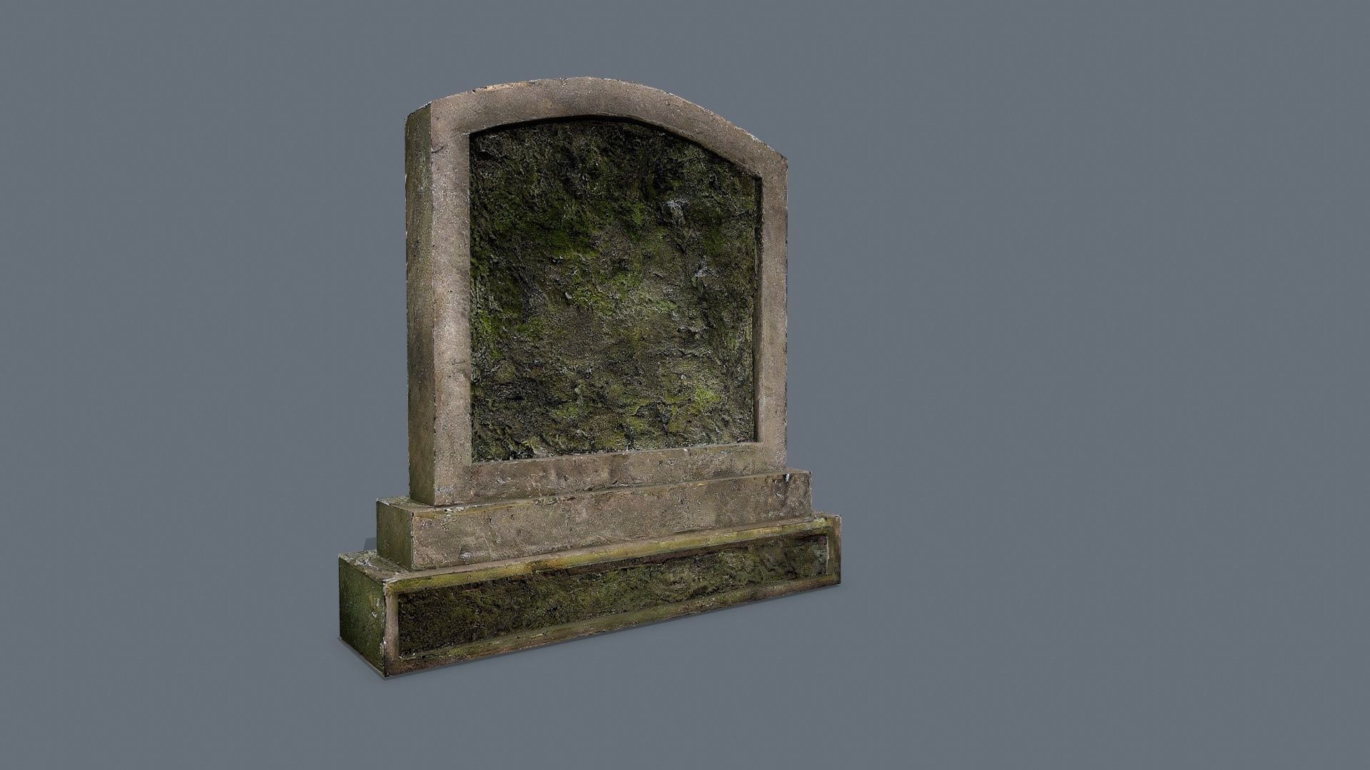 Tombstone set Low-poly 3D model_3