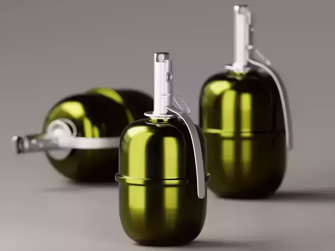 Hand Grenade 3D Model