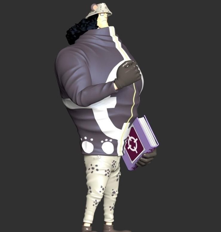 Kuma one piece figure 3D print model_2
