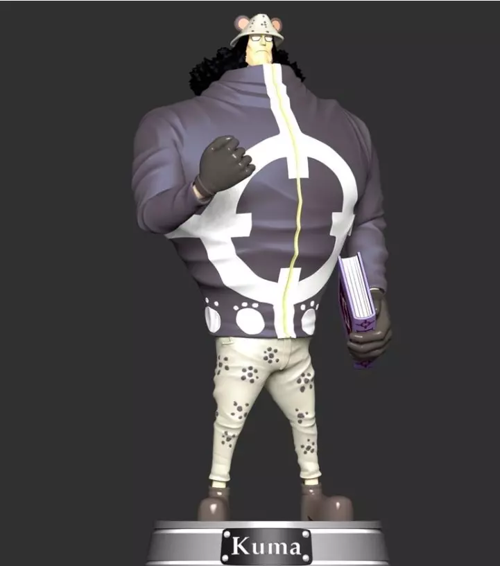 Kuma one piece figure 3D print model_0