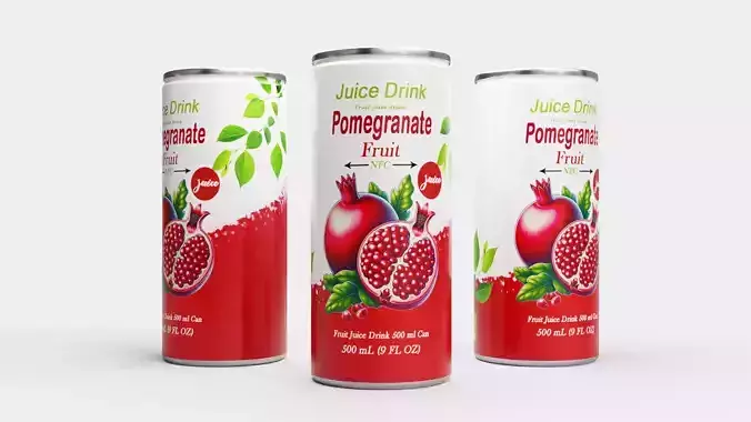 Pomegranate Juice Drink 3D model