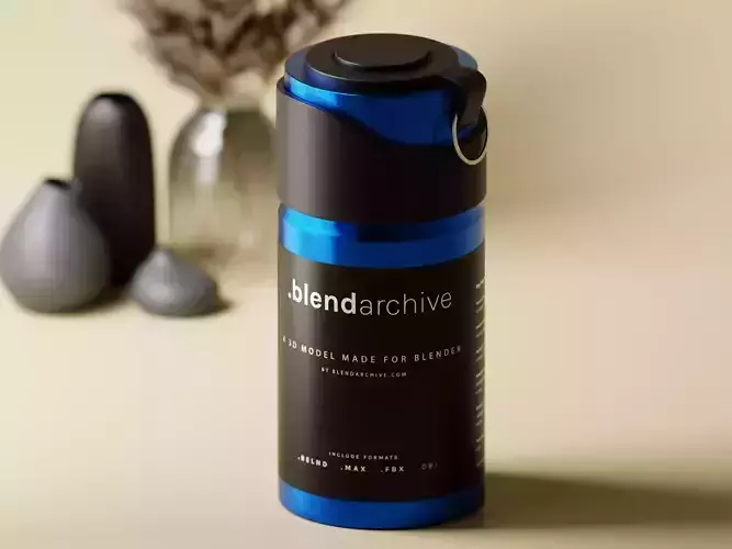 Cosmetic Deodorant Bottle 3D Model