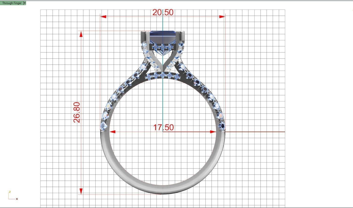 Diamond Ring 3D print model_15