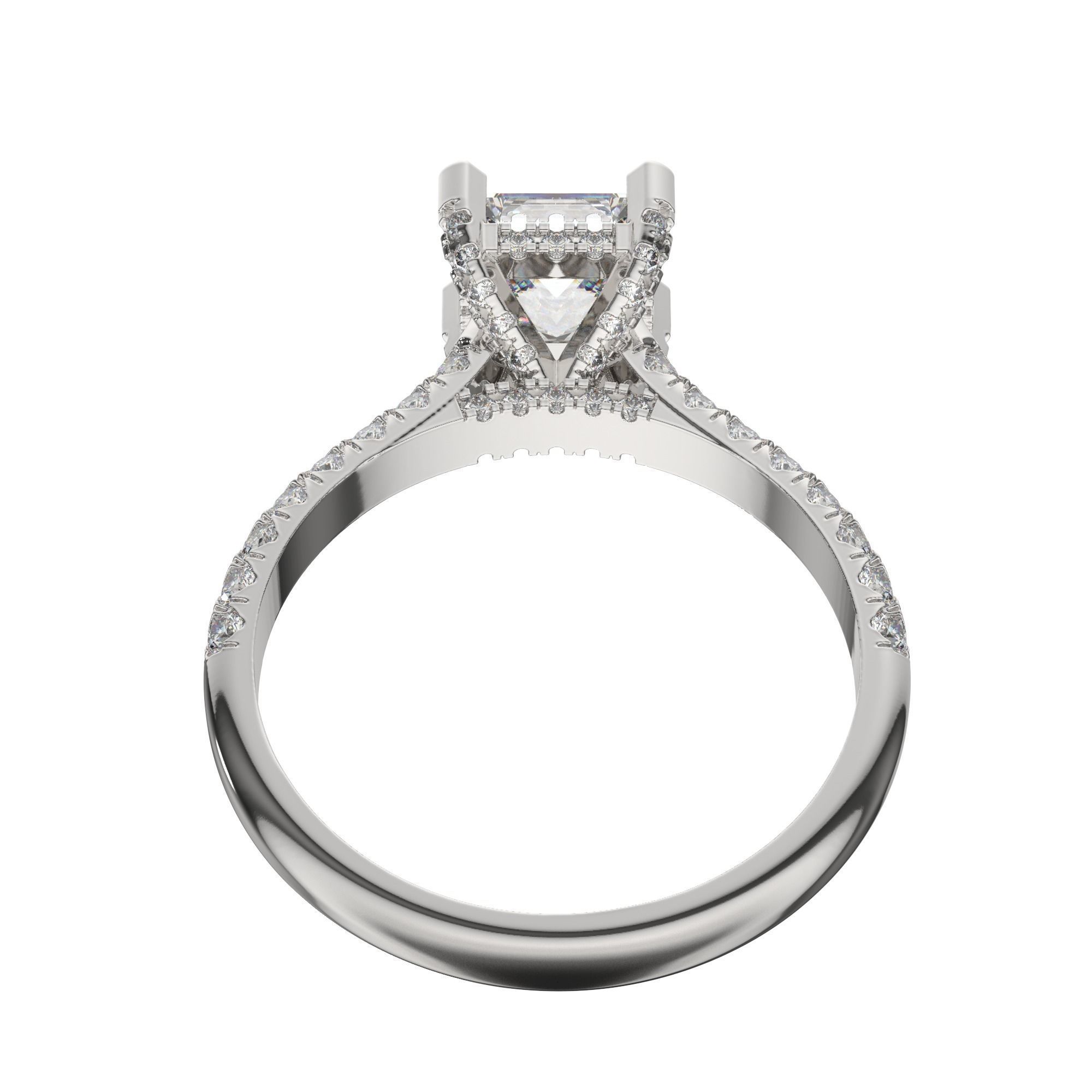 Diamond Ring 3D print model_12