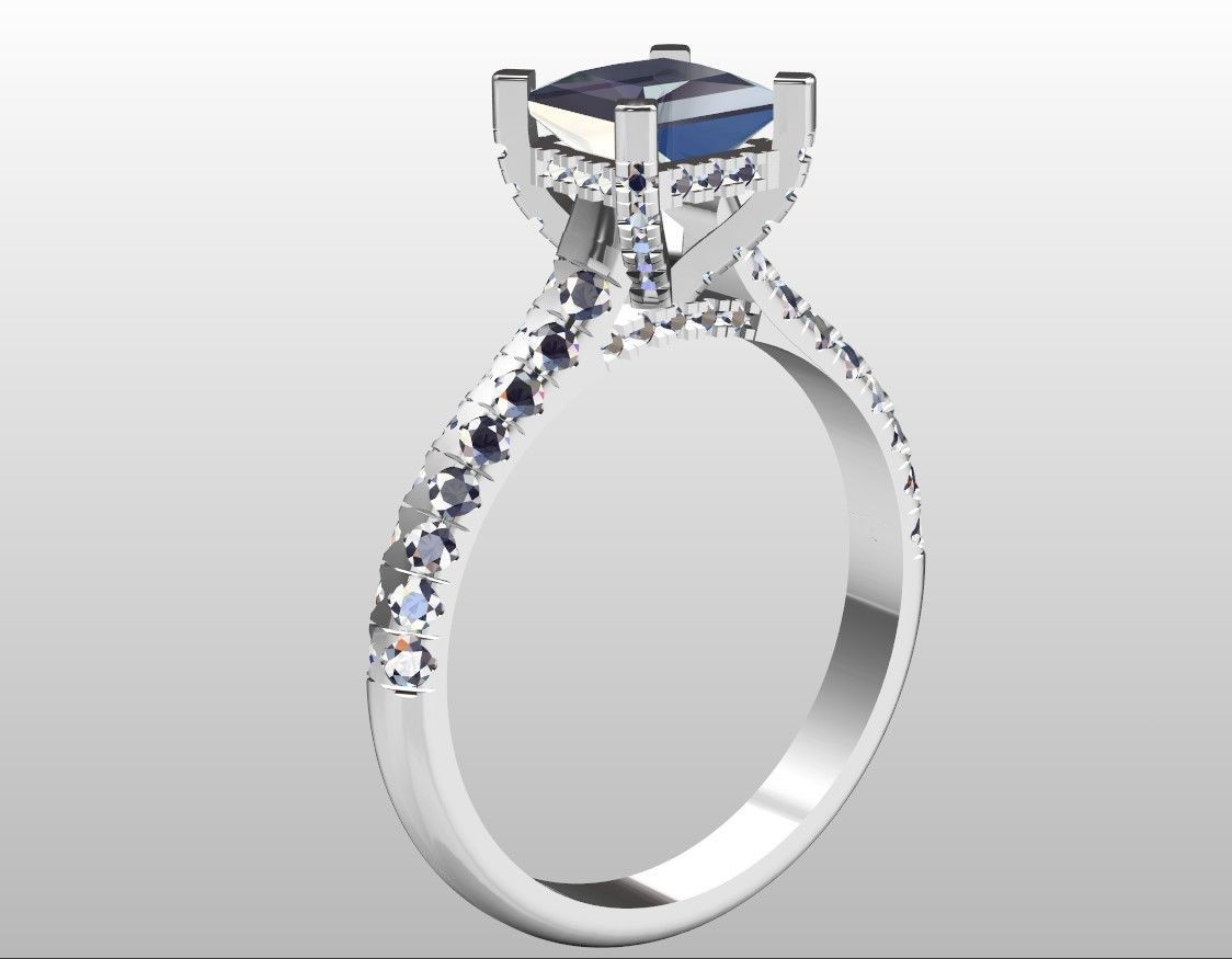 Diamond Ring 3D print model_18