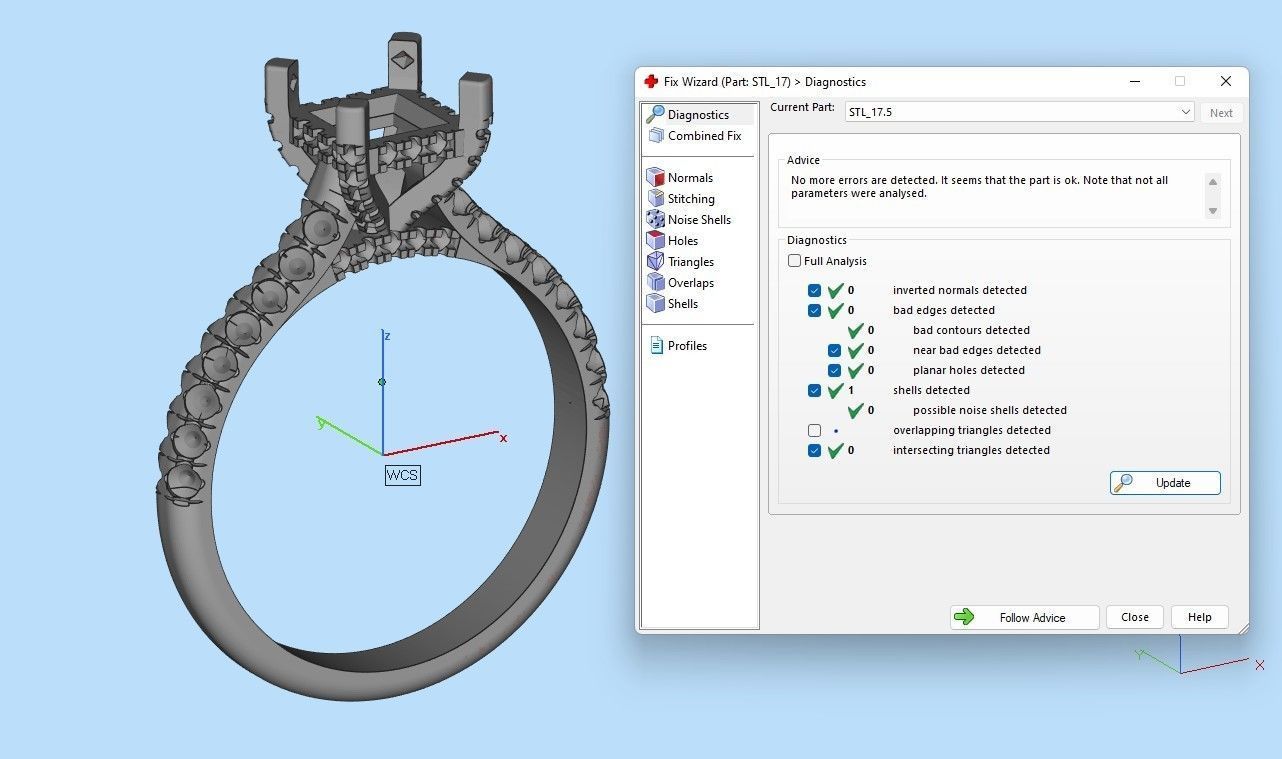 Diamond Ring 3D print model_20