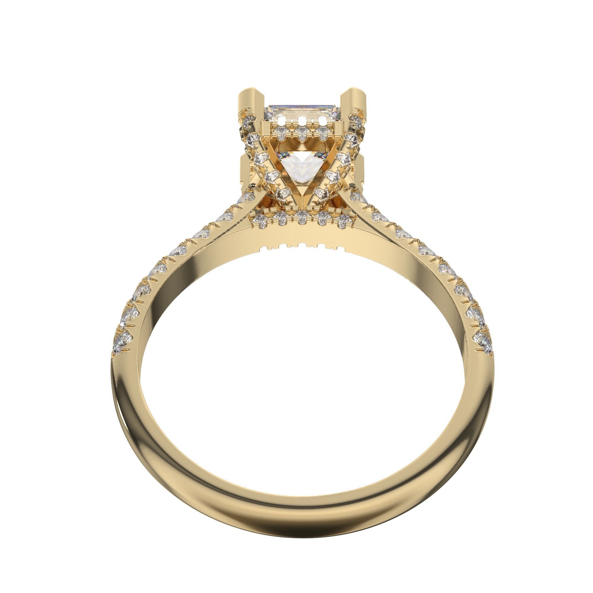 Diamond Ring 3D print model_13