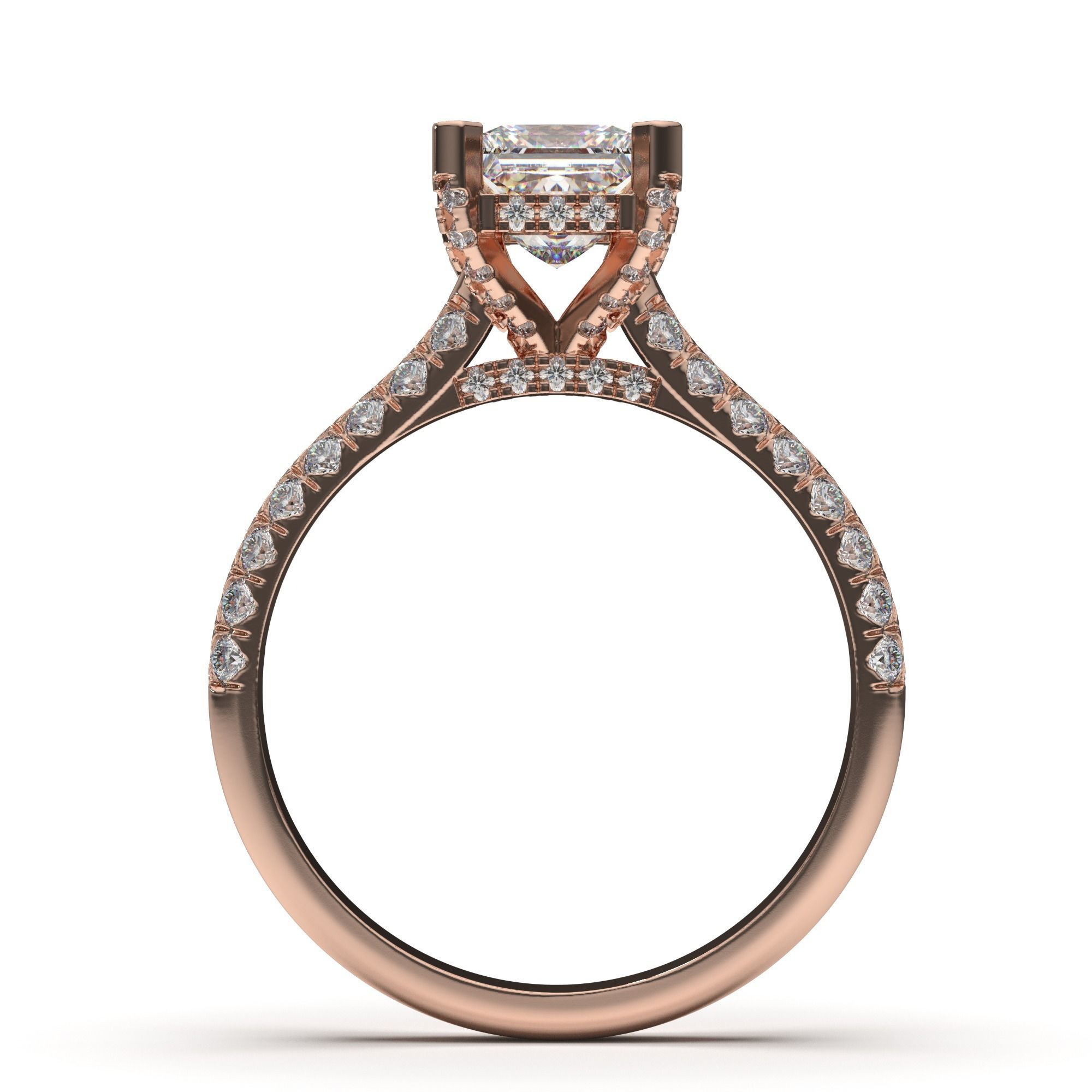 Diamond Ring 3D print model_8