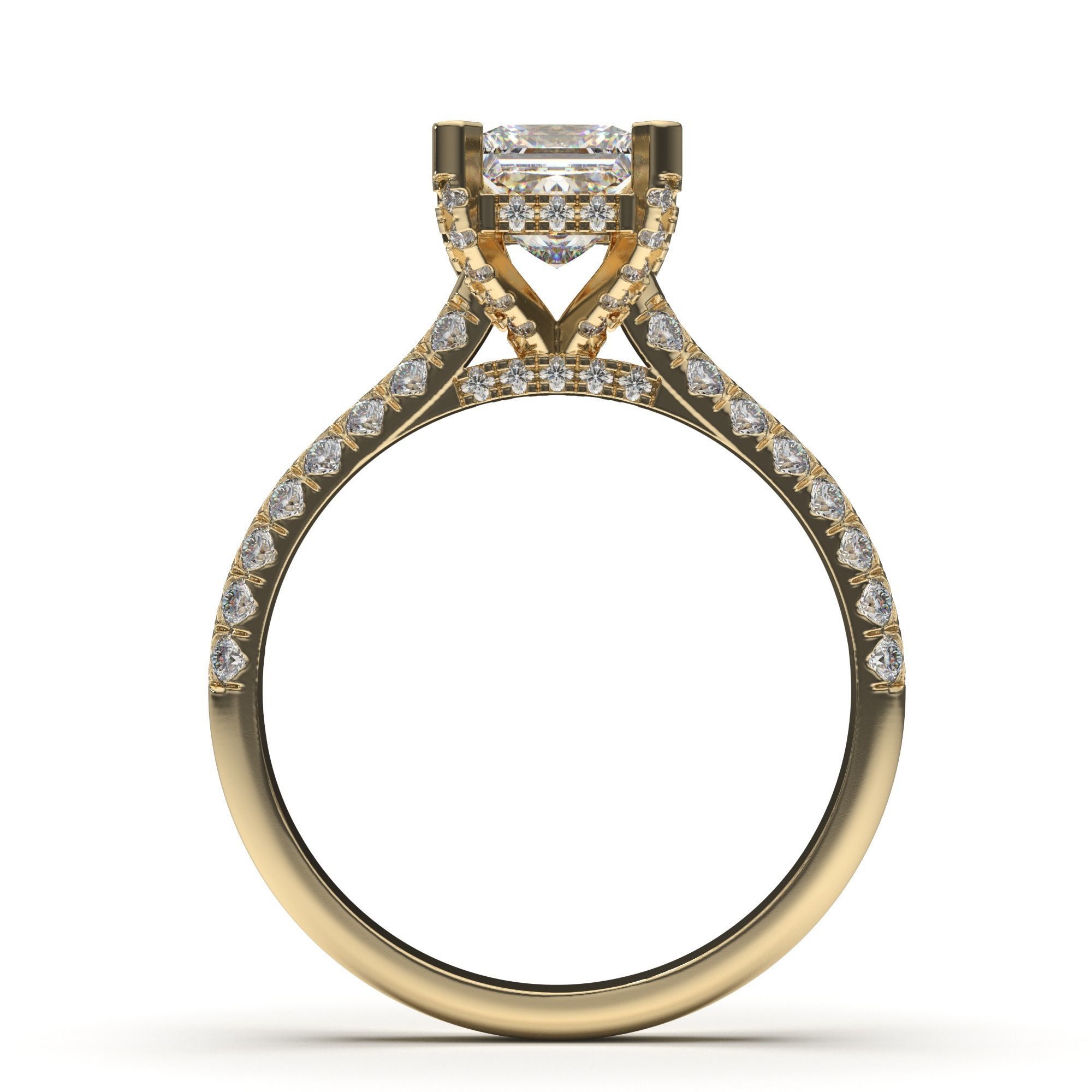 Diamond Ring 3D print model_7