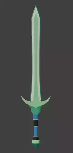 Terragrim - Short Sword - Low Poly Game Ready Low-poly 3D model