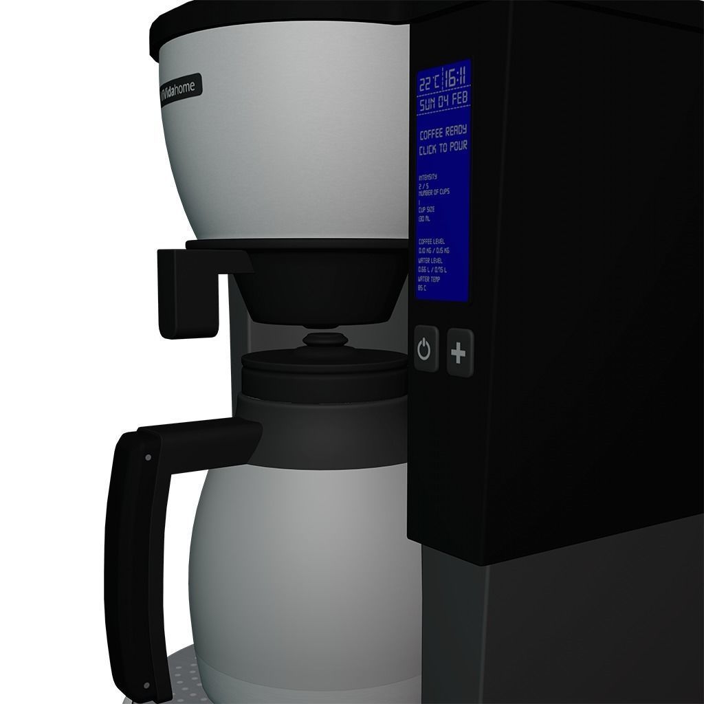 Coffee Maker Low-poly 3D model_5
