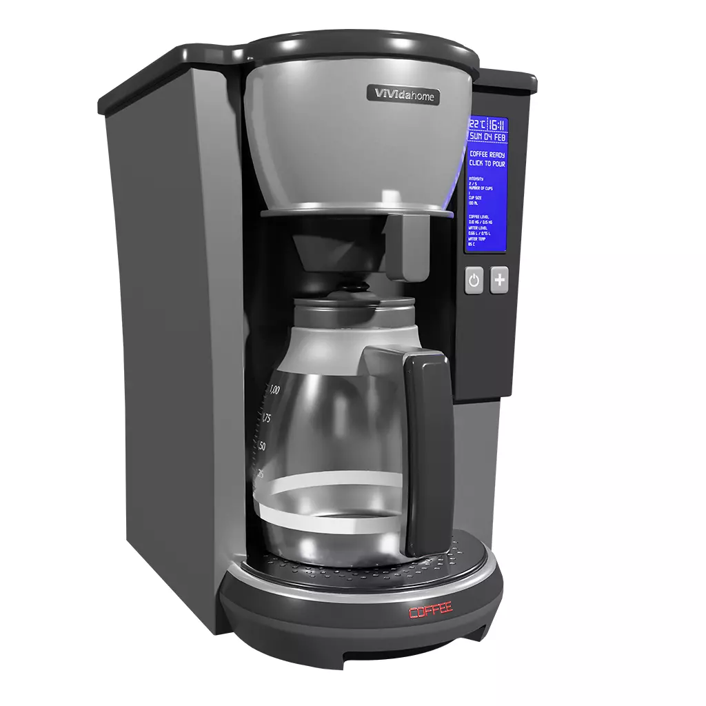 Coffee Maker Low-poly 3D model_0