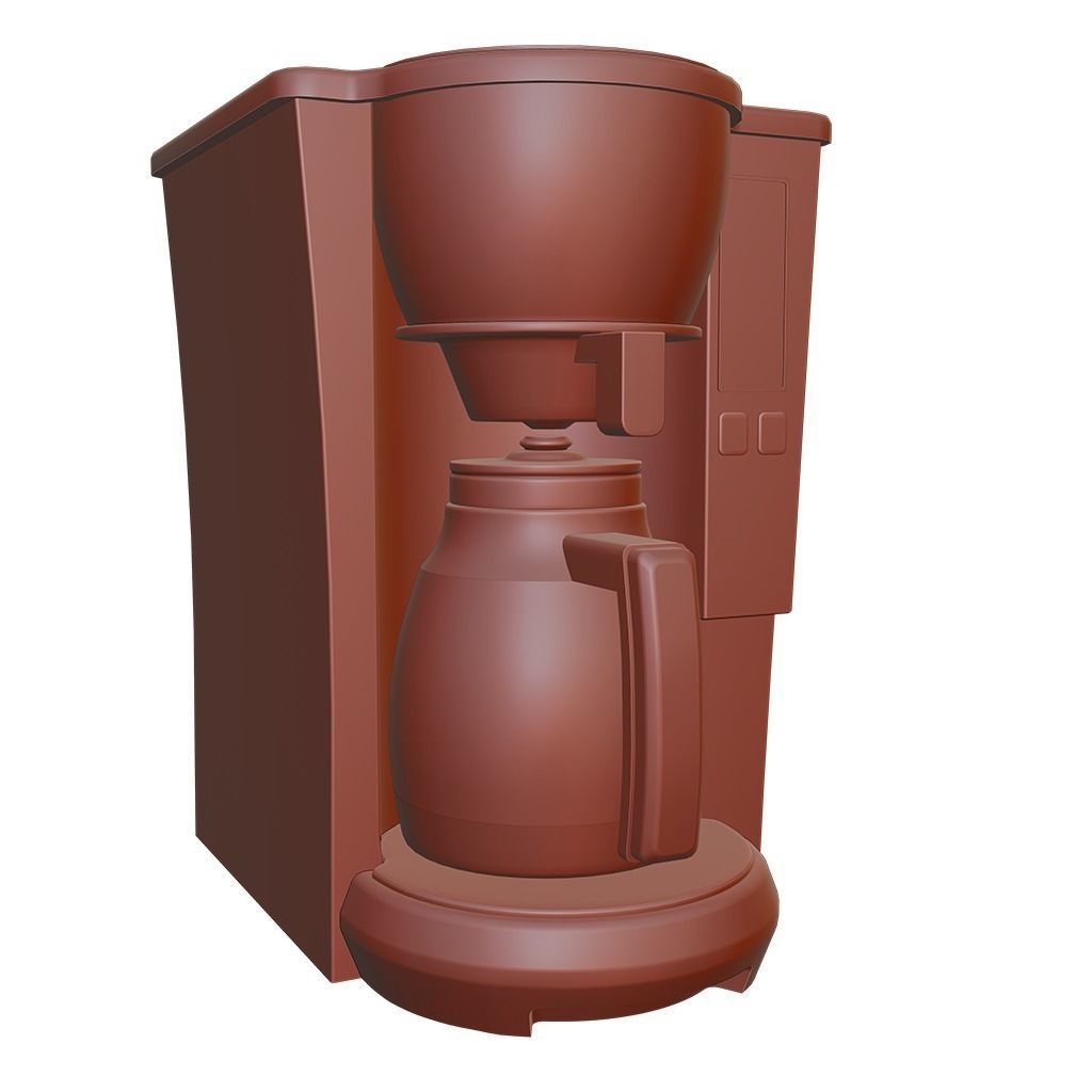 Coffee Maker Low-poly 3D model_6