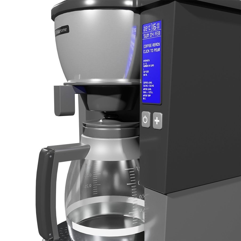 Coffee Maker Low-poly 3D model_2