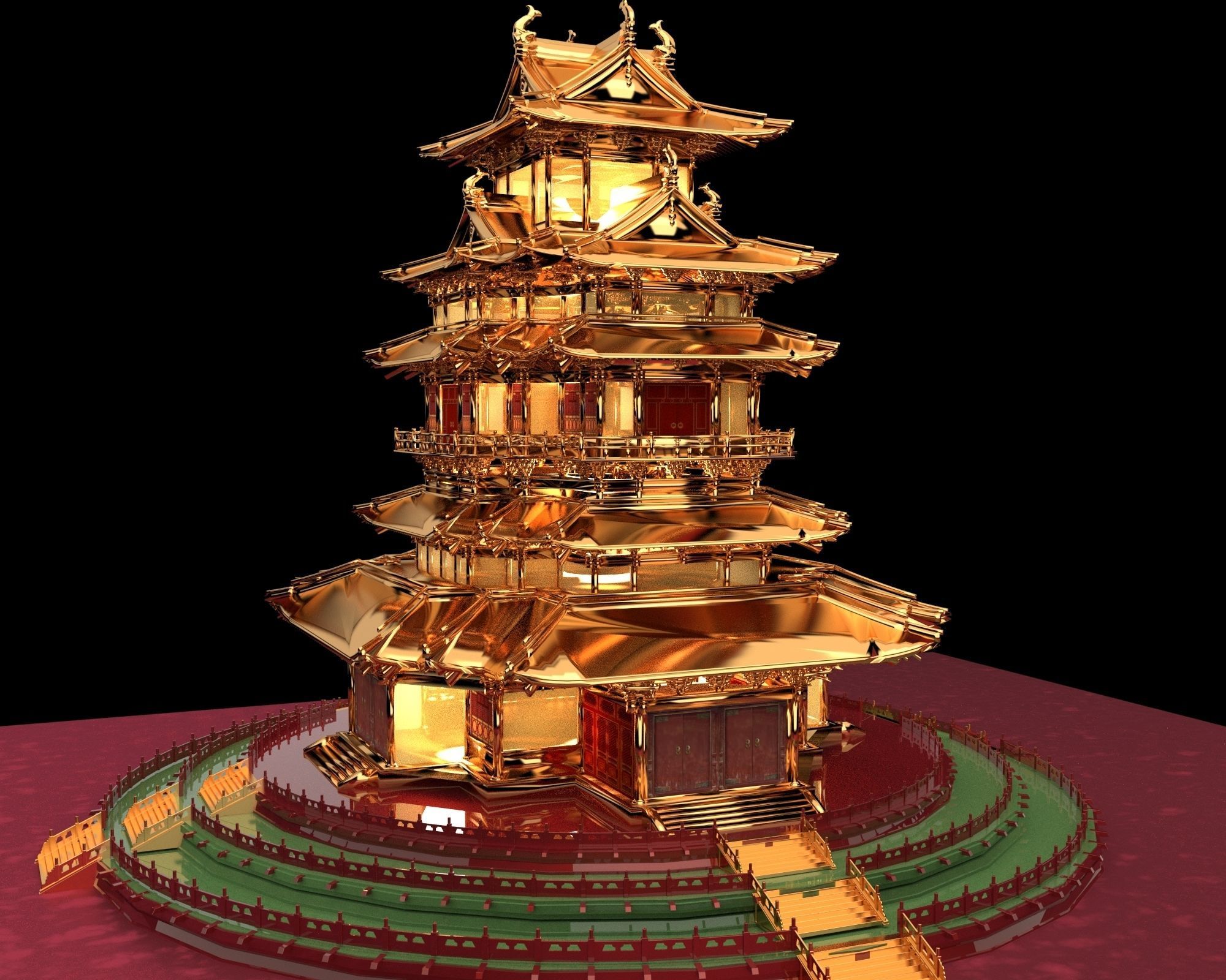 Chinese ancient   3D model_3