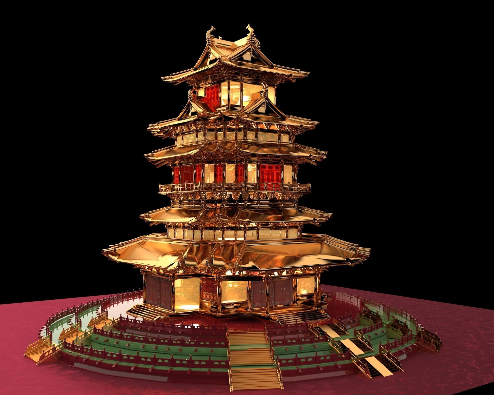 Chinese ancient   3D model_1