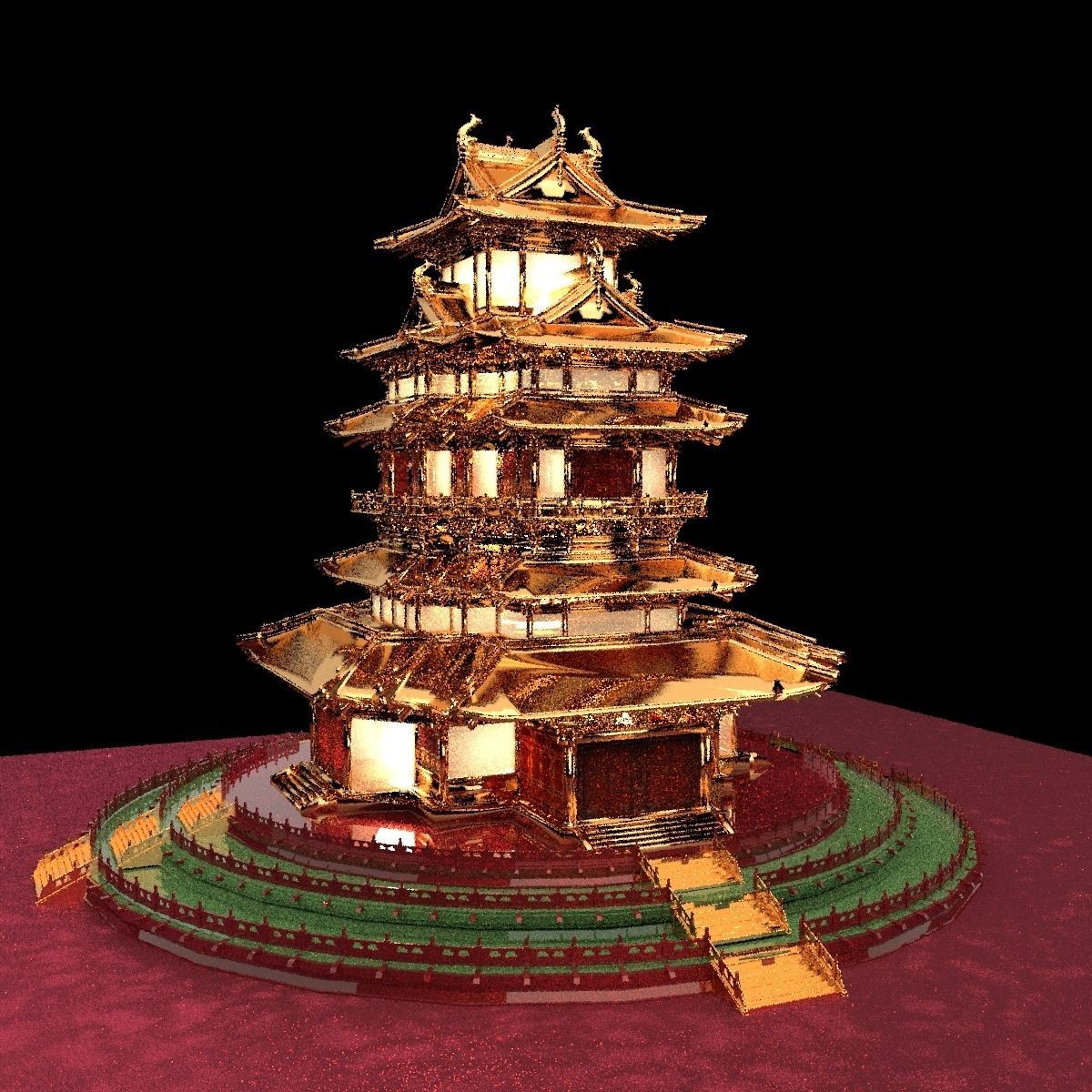 Chinese ancient   3D model_5