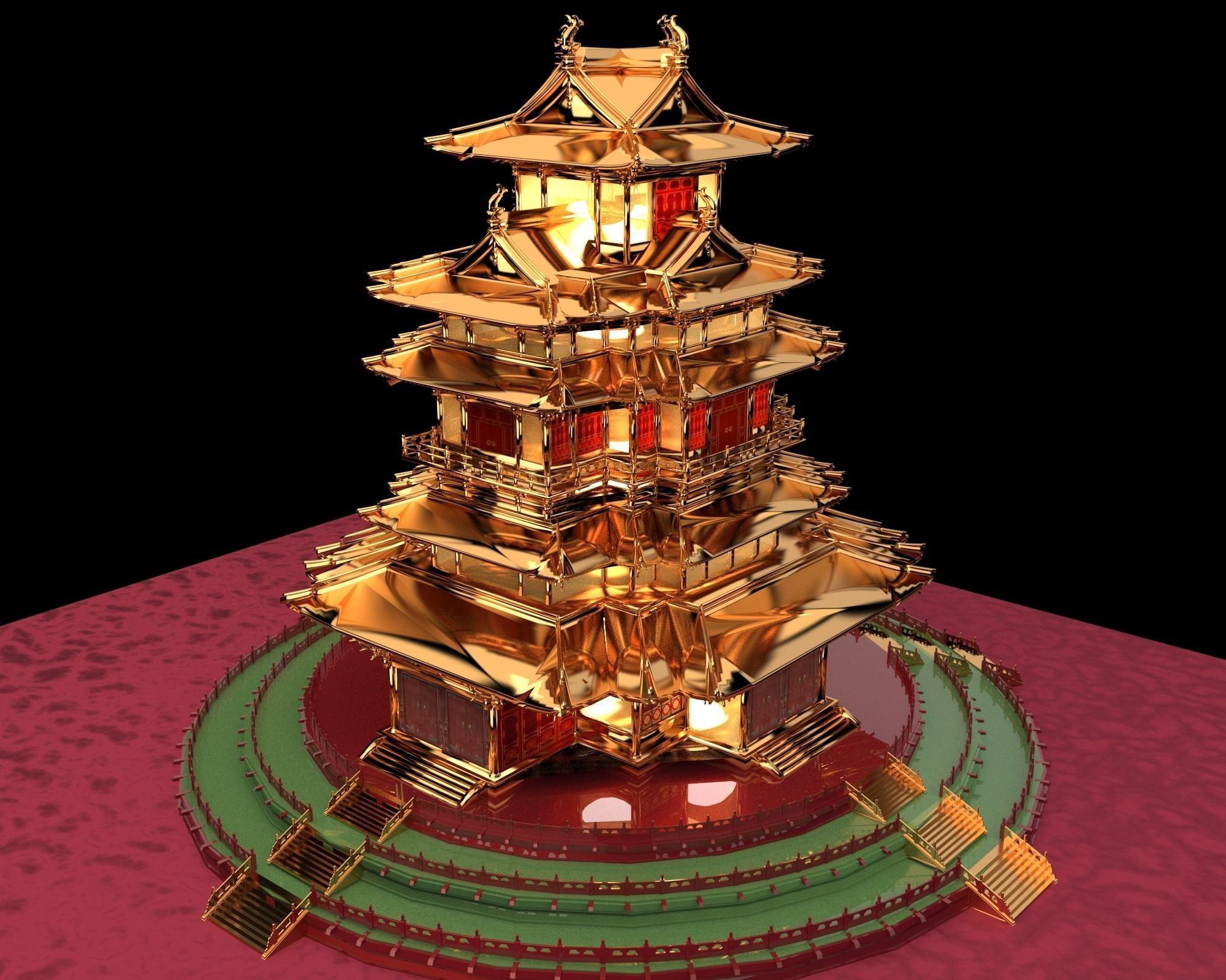 Chinese ancient   3D model_2