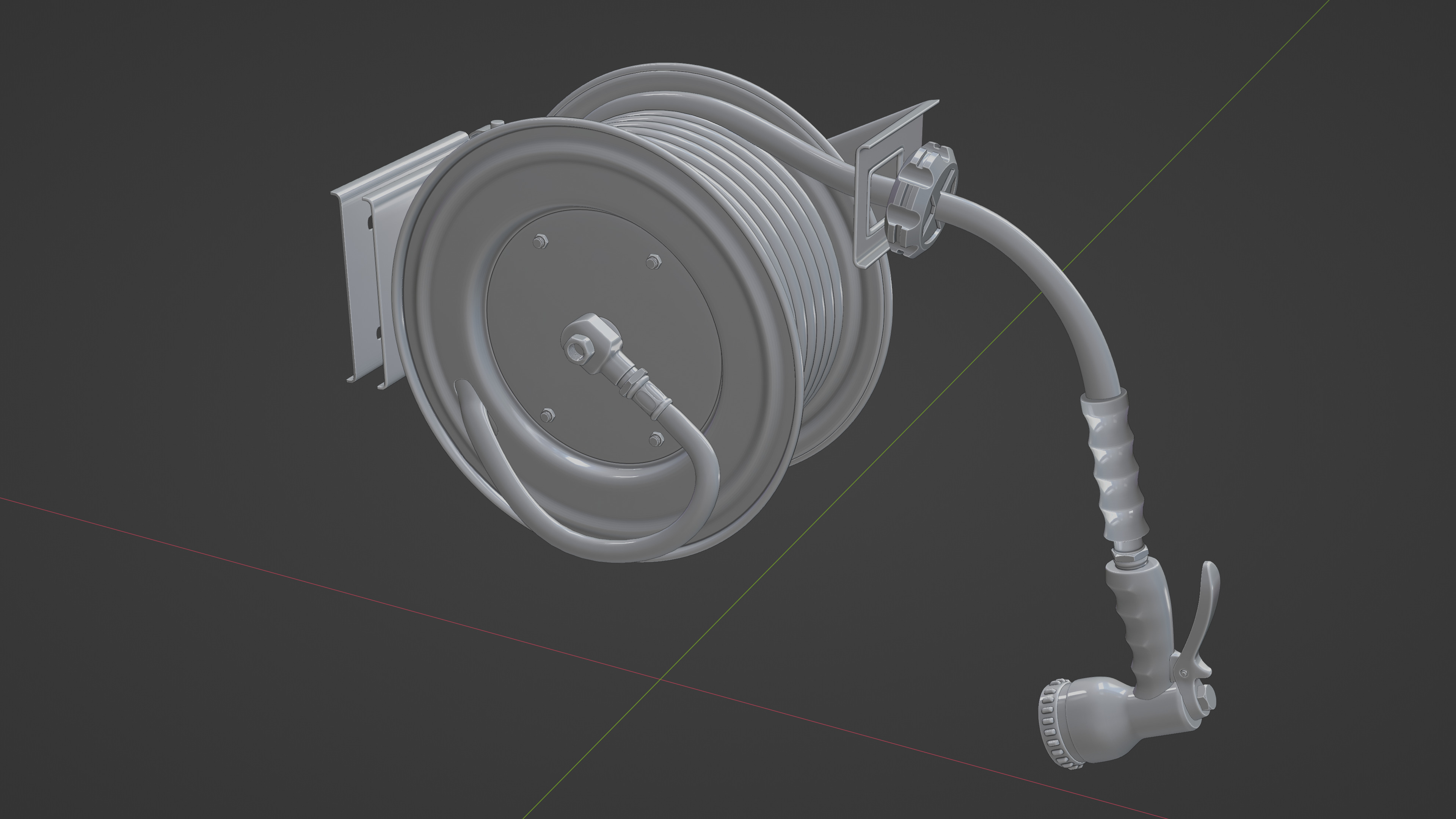 HOSE REEL 3D model_10