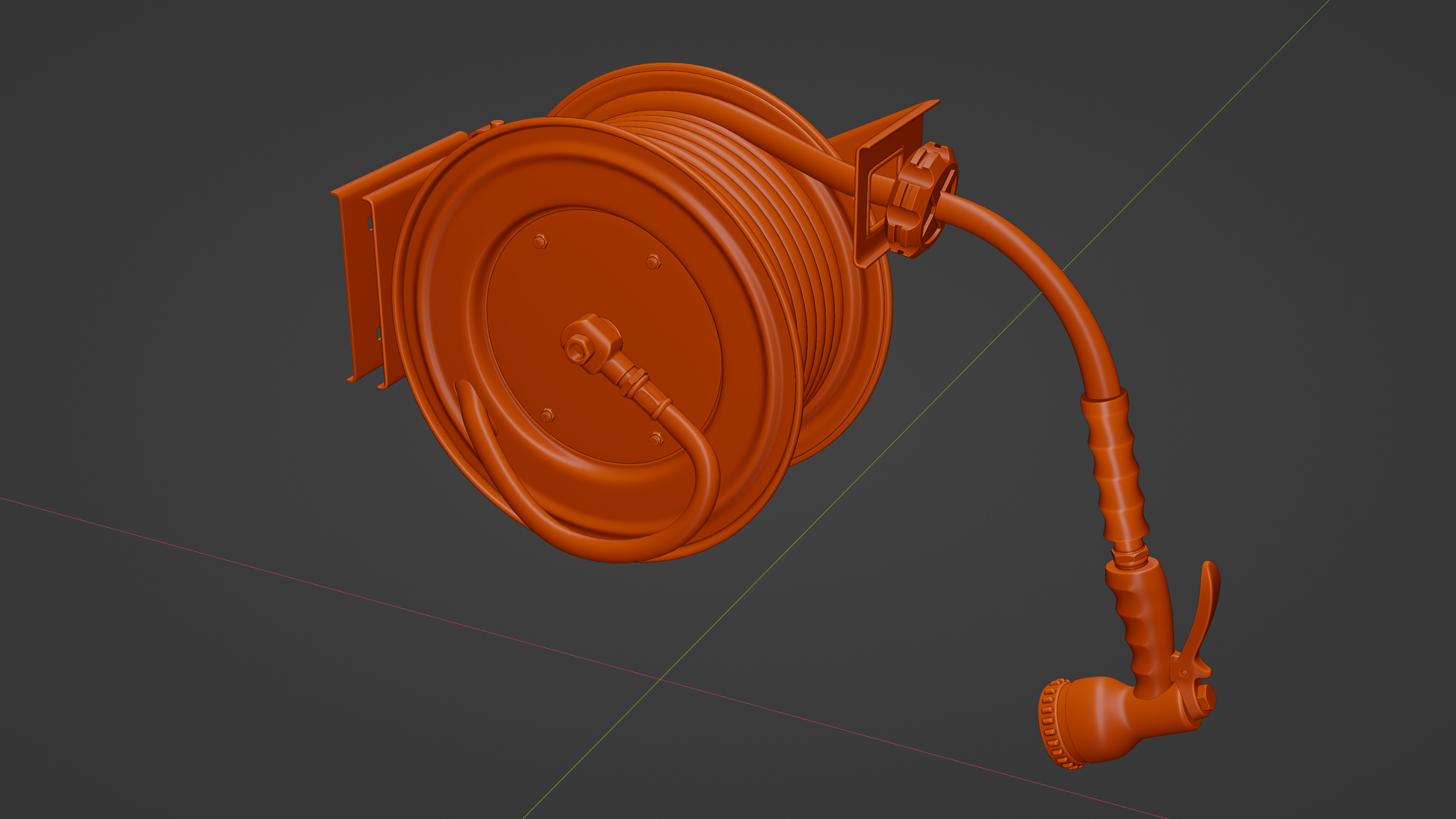 HOSE REEL 3D model_11