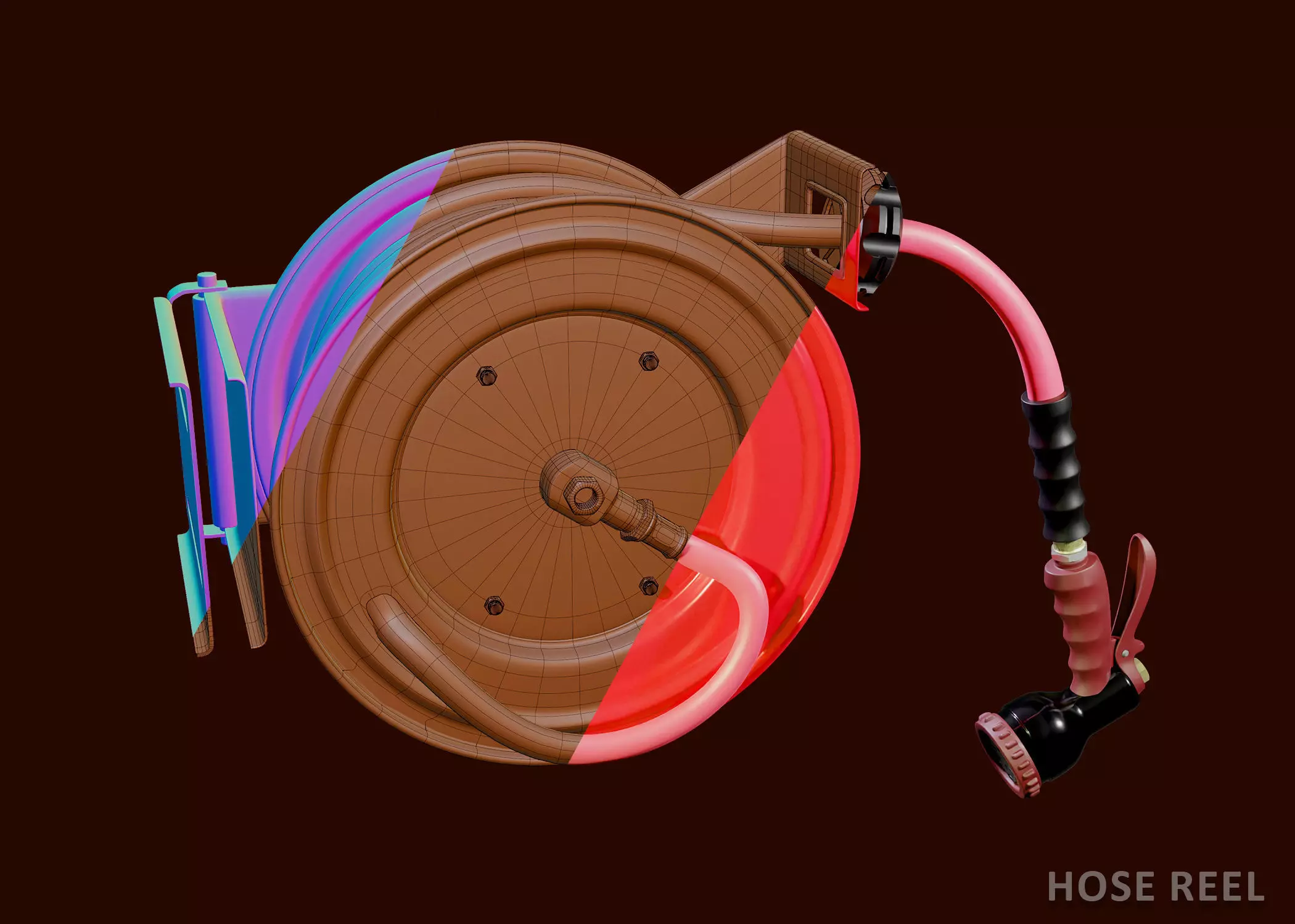 HOSE REEL 3D model_0