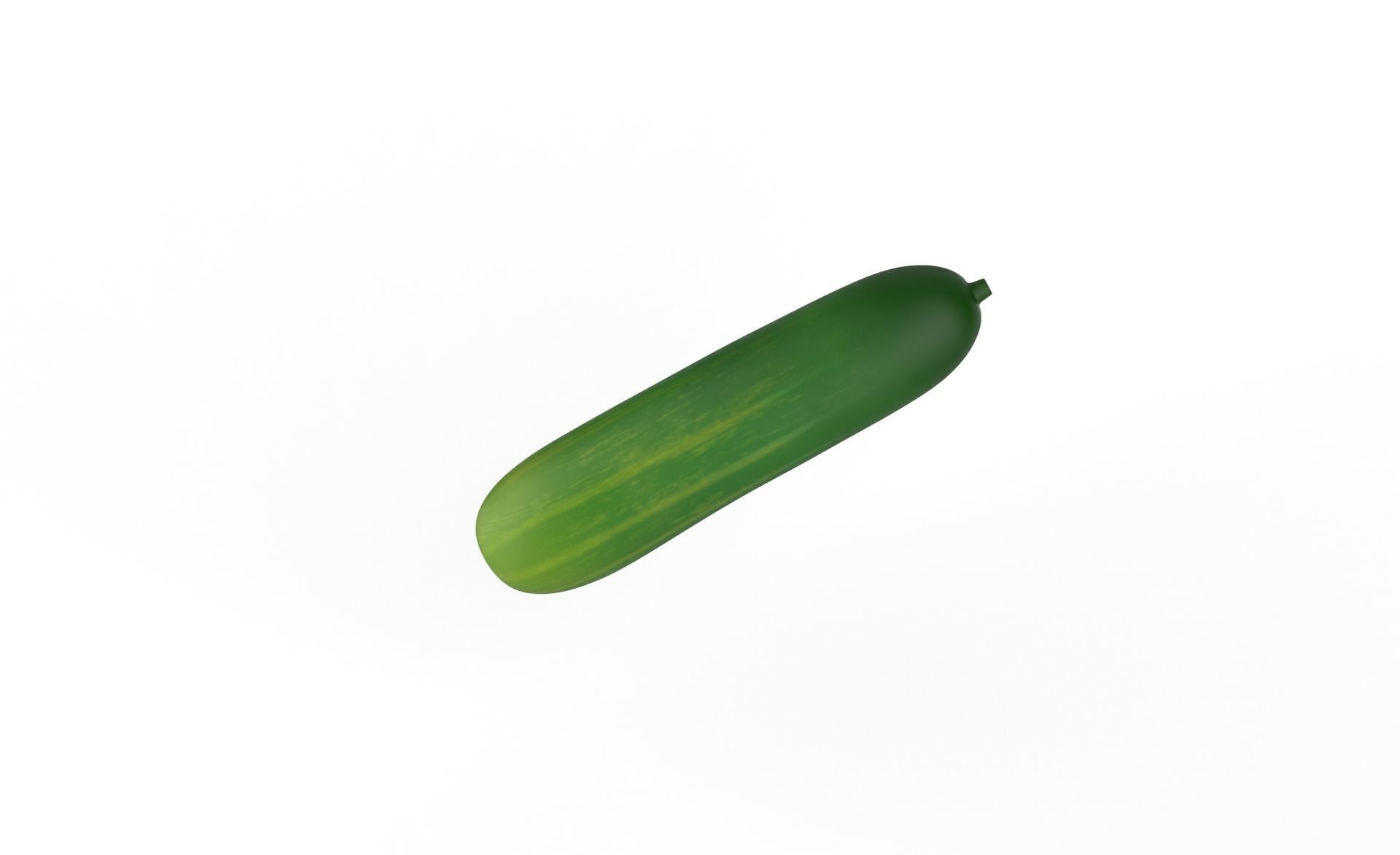 Prop29 Cucumber Fruit Low-poly 3D model_3