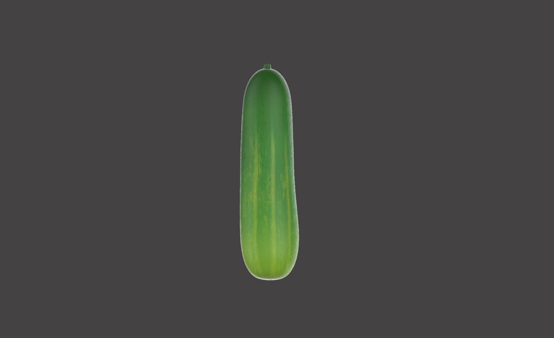 Prop29 Cucumber Fruit Low-poly 3D model_7