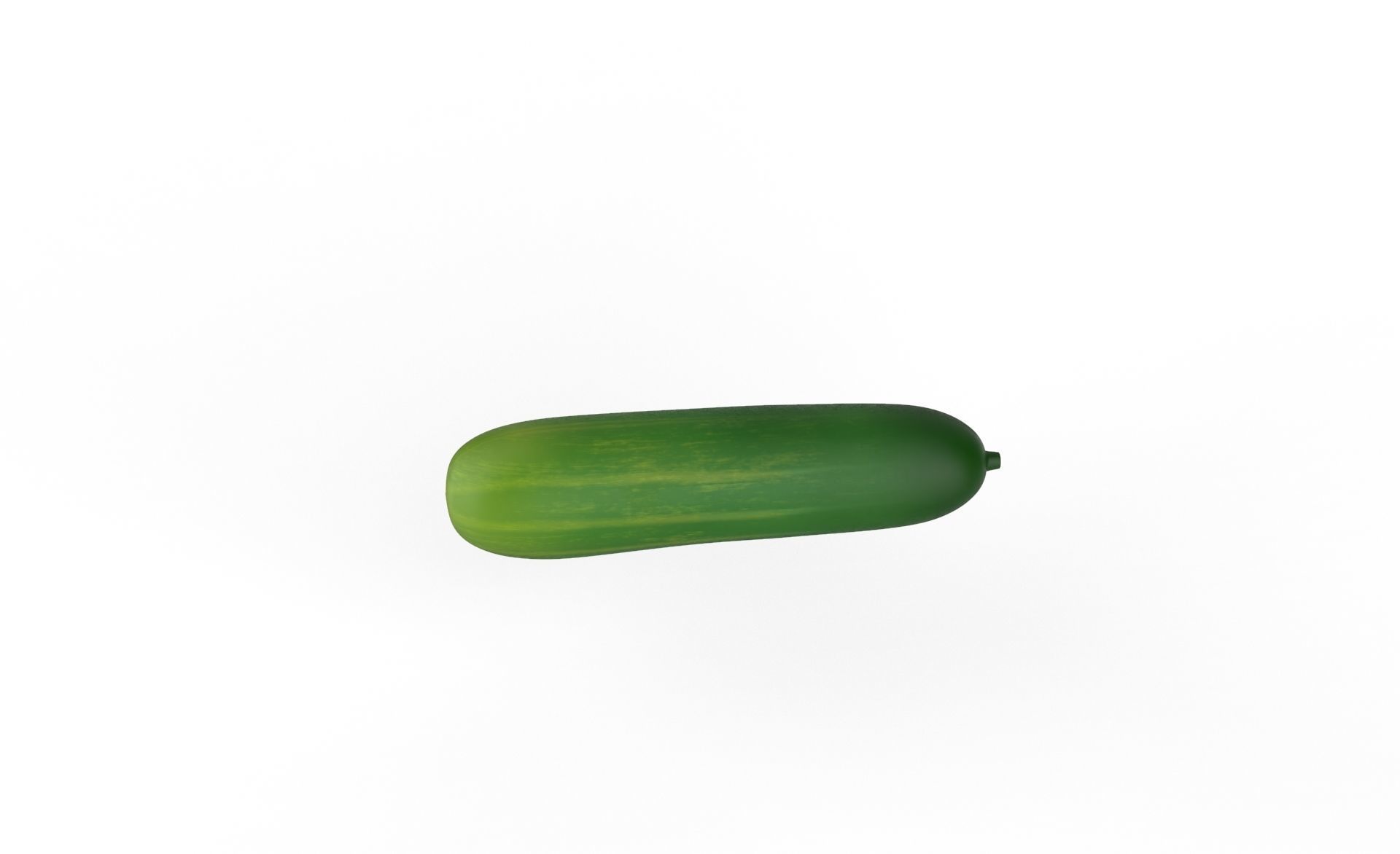 Prop29 Cucumber Fruit Low-poly 3D model_2